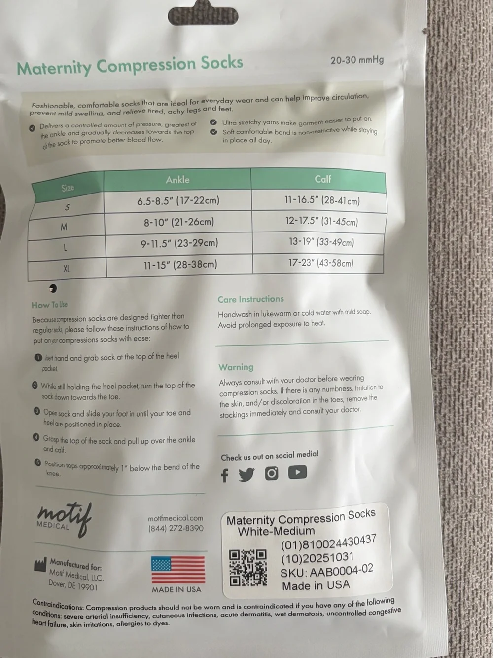 Motif maternity compression